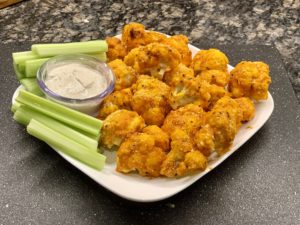 Crispy Cauliflower Buffalo wings