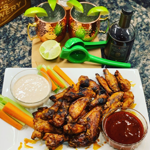 Sweet Maple Lime Chicken Wings