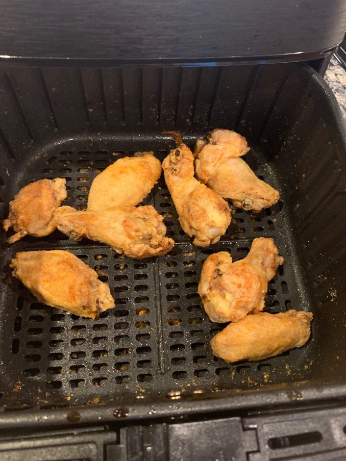 Chicken Wings in Air Fryer Basket